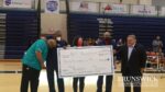 joe and moe stanley presenting donation to BCC Basketball