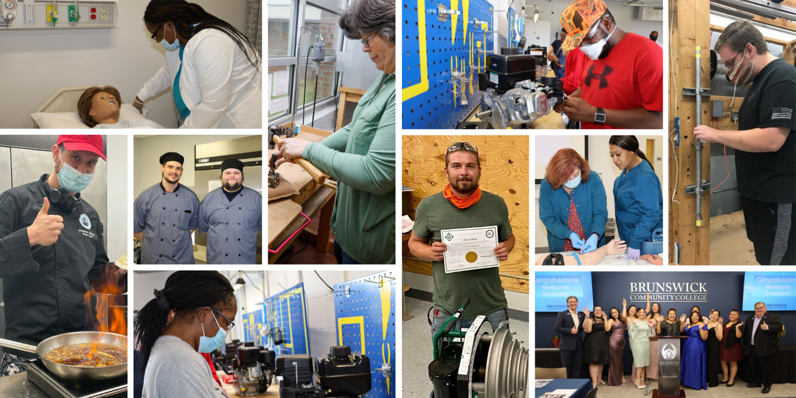 collage of continuing education and workforce development students