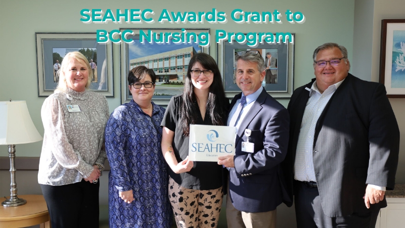 seahac grant presentation to BCC Nursing for purchase of birthing simulator