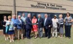 ribbon-cutting ceremony at the myong and paul jensen center