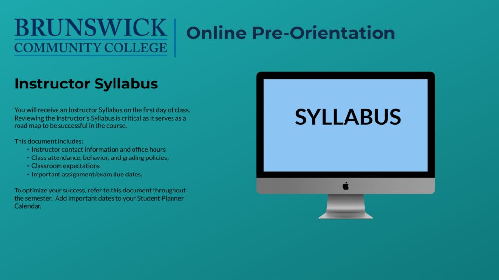 syllabus info
