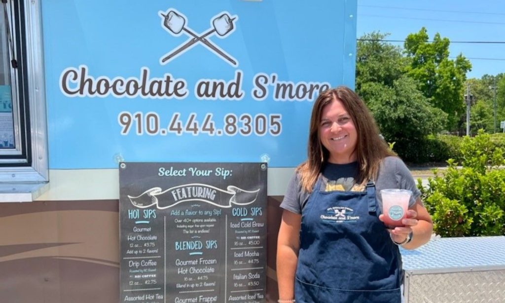 chocolate and s'more food truck and owner