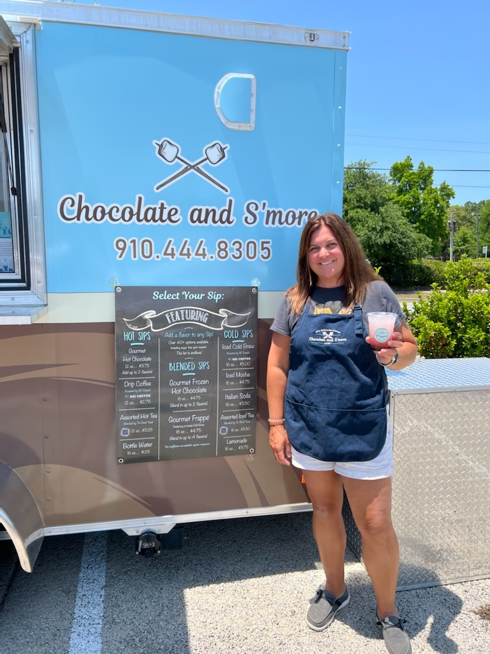 chocolate and s'more food truck and owner