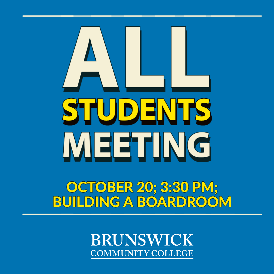 A POST ADVERTISING AN ALL STUDENT MEETING