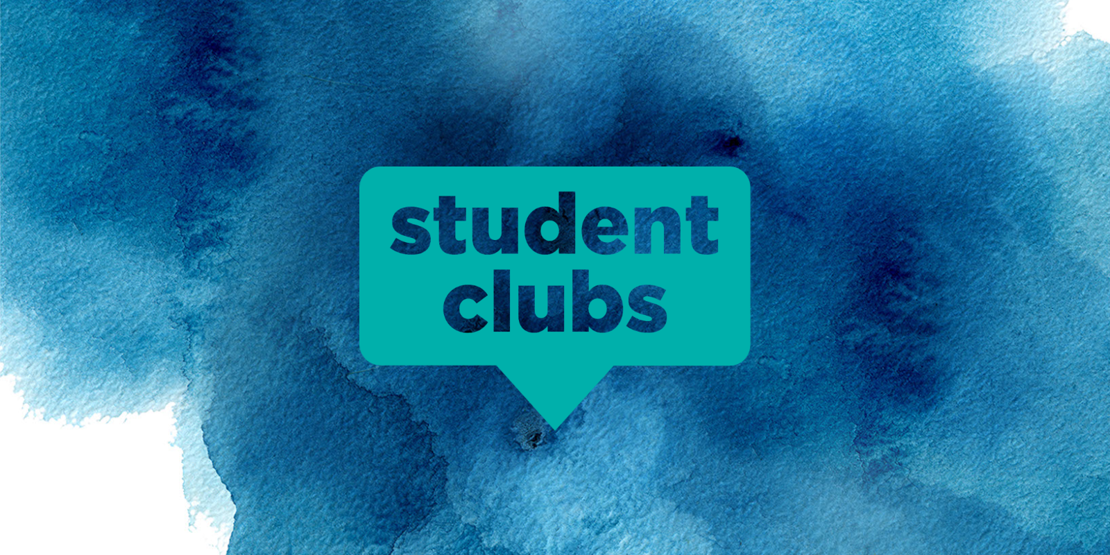 student clubs blue banner