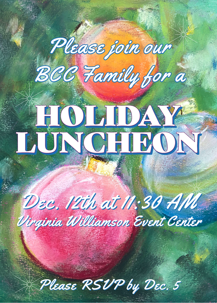 festive invitation to holiday luncheon