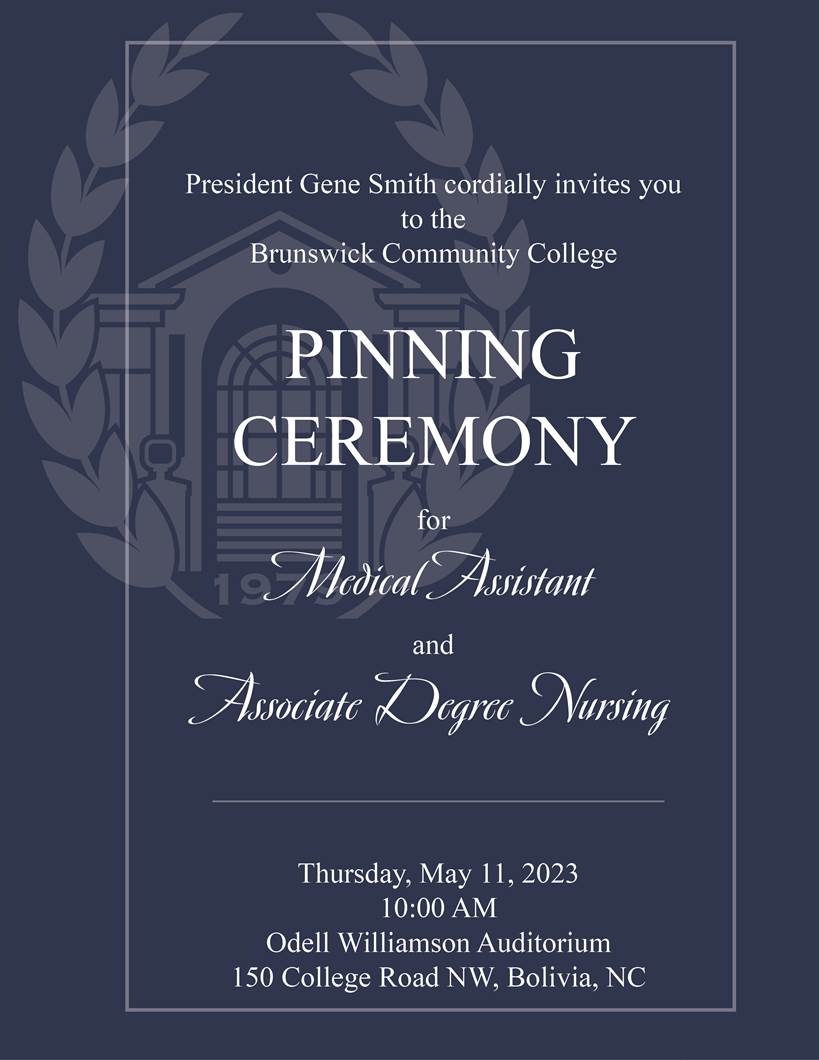 Pinning Ceremony Invitation