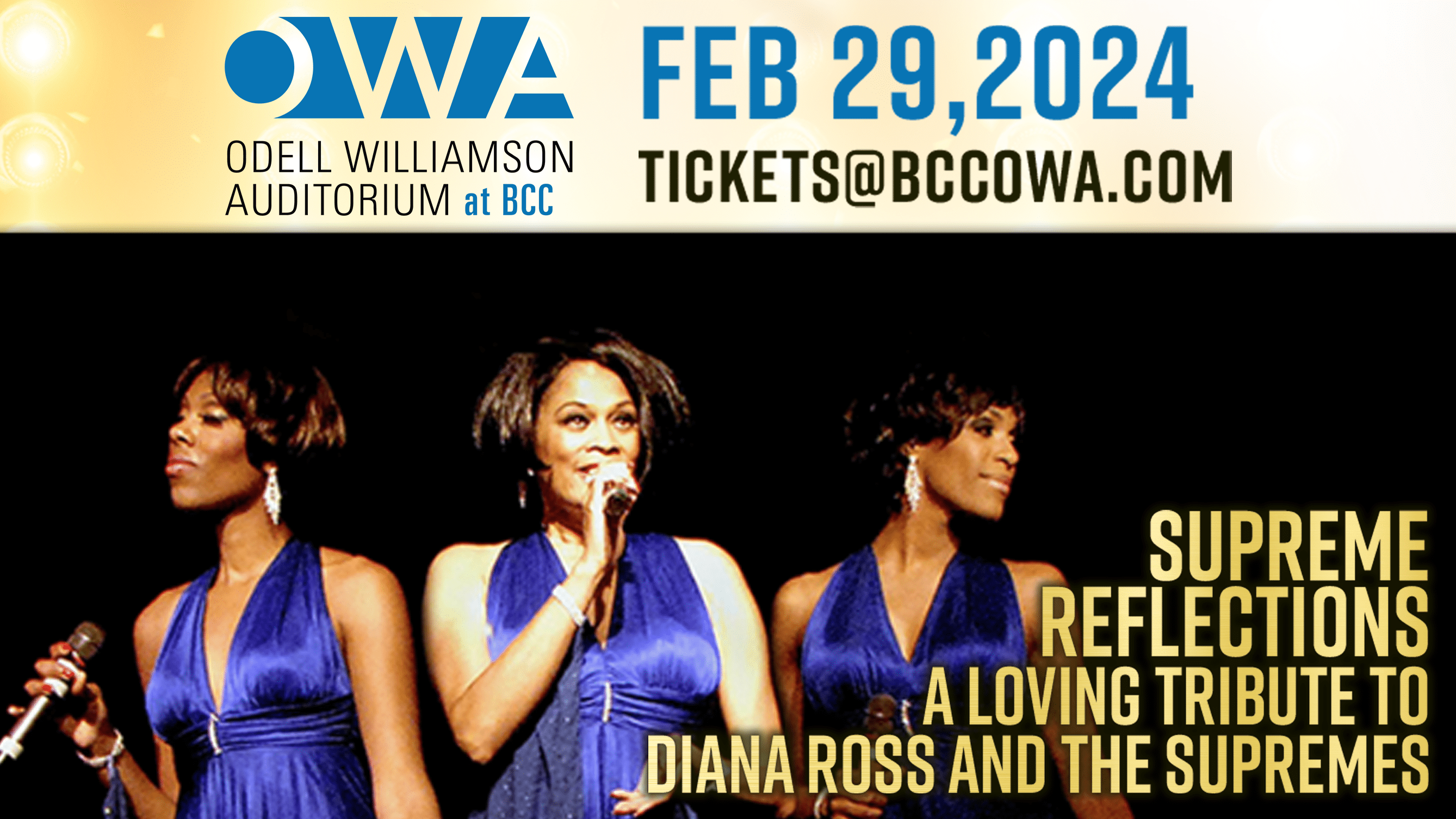 Supreme Reflections - A Tribute to Diana Ross and The Supremes @OWA