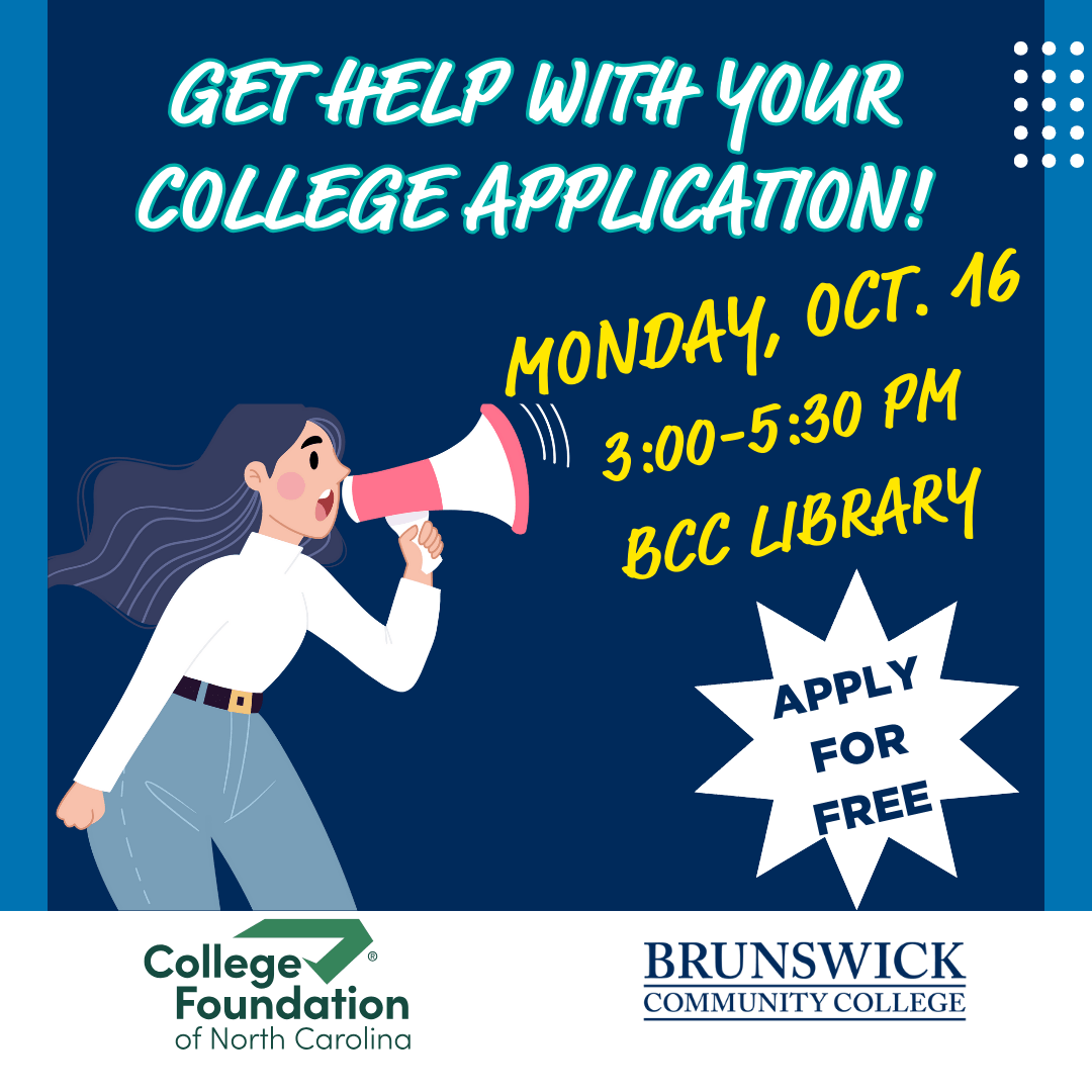 CFNC and BCC Free Application Event Flyer